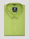 Mens Cotton Regular Fit Lime Colour Shirt Divine Touch