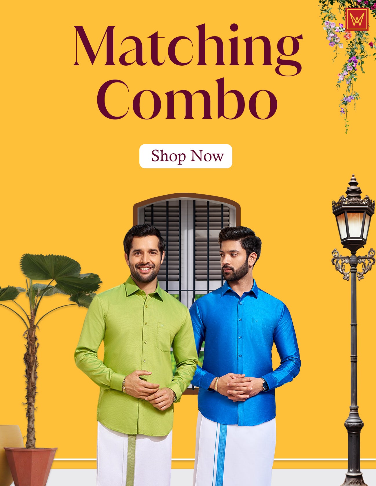 Minister White Matching Dhoti Shirt Combo Collection for all men  