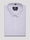 Mens Cotton Regular Fit White Shirt Minister Mono