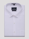 Mens Wrinkle Free Regular Fit White Shirt Musk Magic