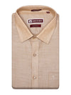 Men's Premium Cotton Linen Regular Fit Beige Shirt Mandala