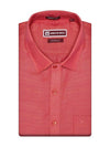 Men's Premium Cotton Linen Regular Fit Orange Shirt Mandala