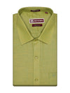 Men's Premium Cotton Linen Regular Fit Lime Green Shirt Mandala