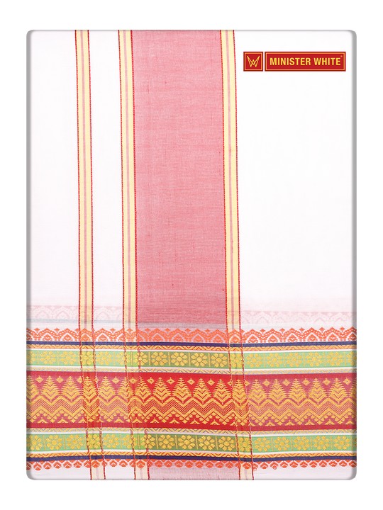 Men's Cotton Assorted Border Panchakacham Annangi Mix 9 X 5