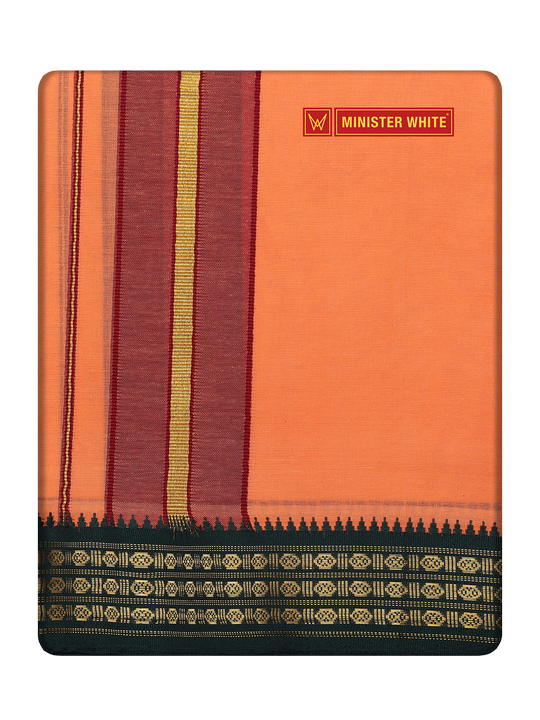 Men's Cotton Assorted Border Panchakacham Krishna Kanakambaram 9 X 5