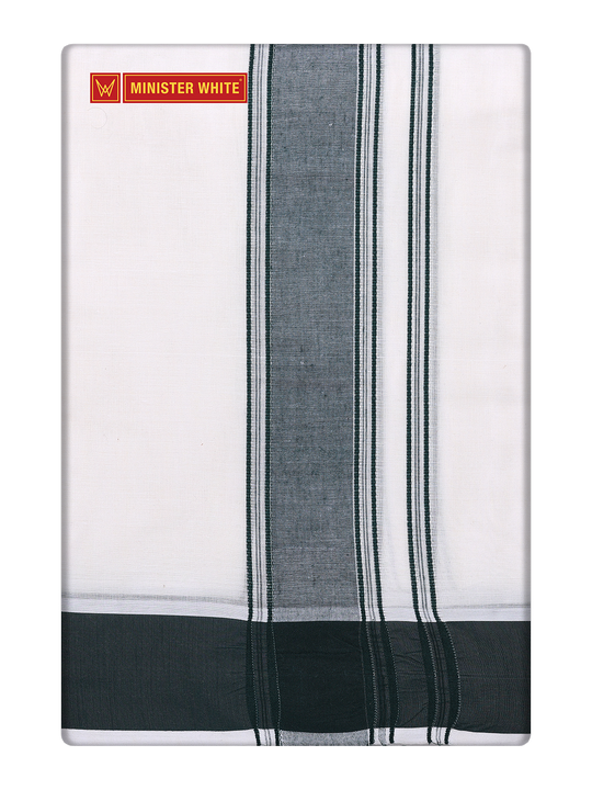 Men's Cotton Assorted Border Panchakacham Srivastha Cream 9 X 5