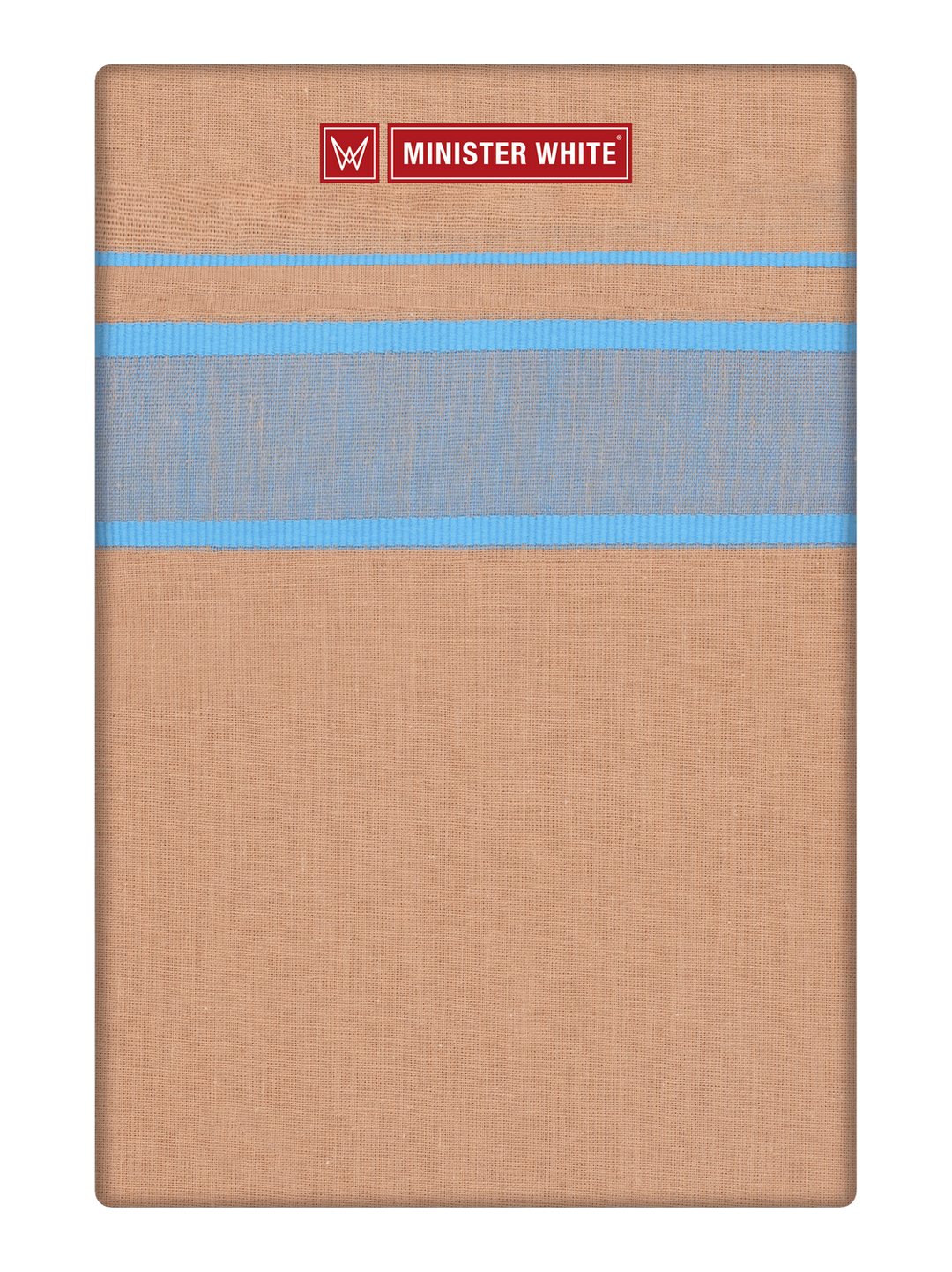 Men's Cotton Biscuit Color Single Layered With Big Assorted Border Dhoti Govind