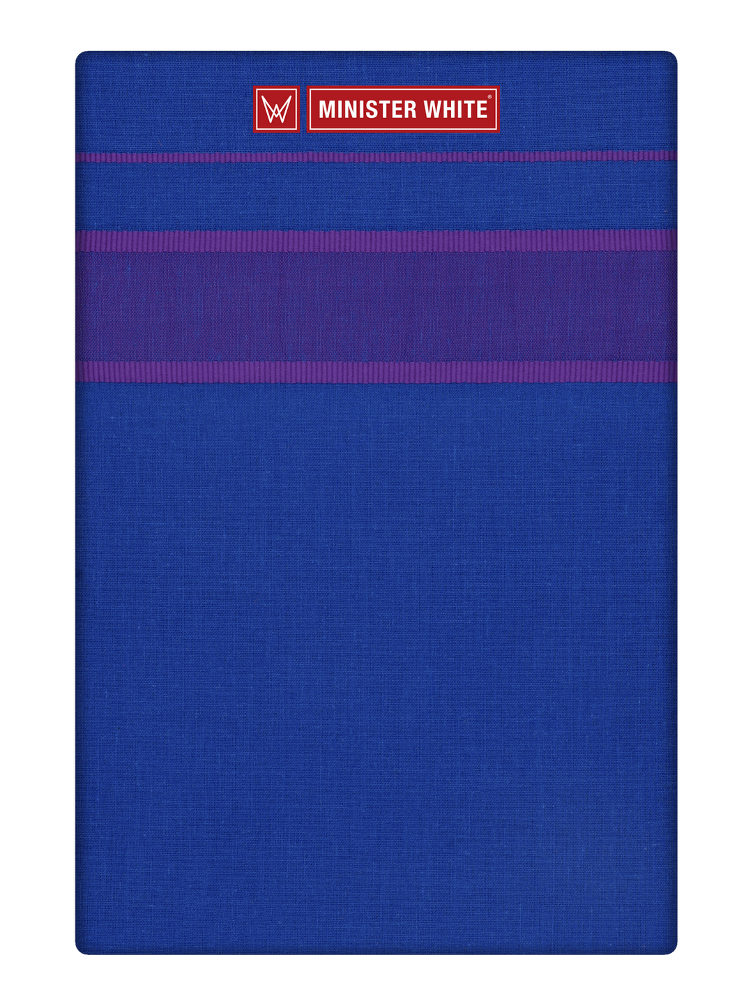 Men's Cotton Blue Color Single Layered Dhoti with Big Assorted Border Govind