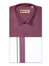Men's Cotton Burgundy Color Matching Shirt and Dhoti Combo Miracle