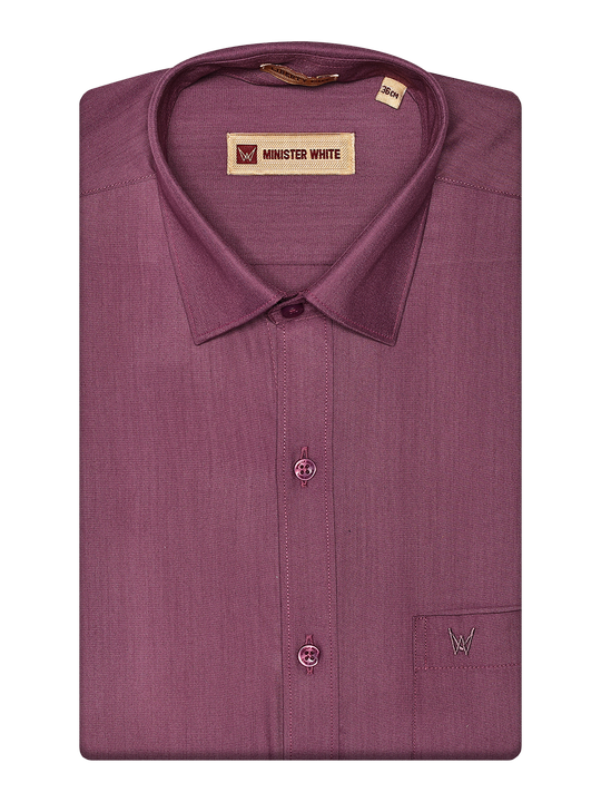 Men's Cotton Burgundy Color Shirt Miracle