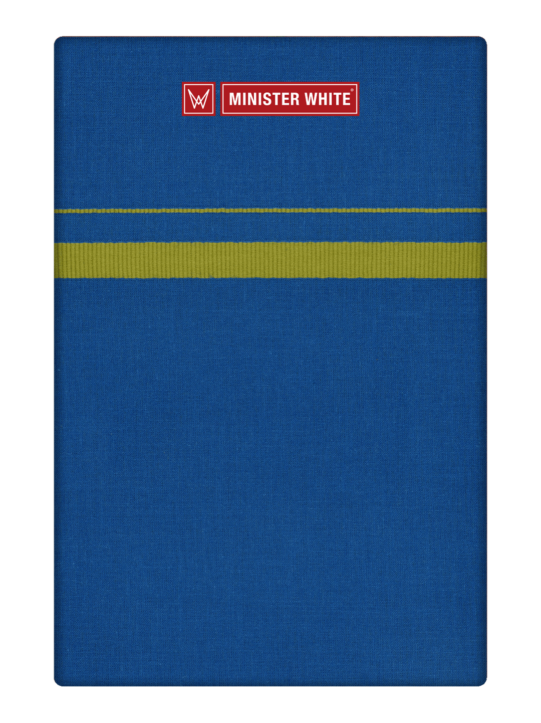 Men's Cotton Cobalt Blue Color Single Layered Dhoti with Assorted Border Harban