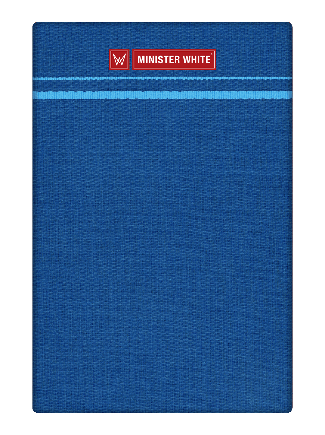 Men's Cotton Cobalt Blue Color Single Layered Dhoti with small Assorted Border Bhoomi