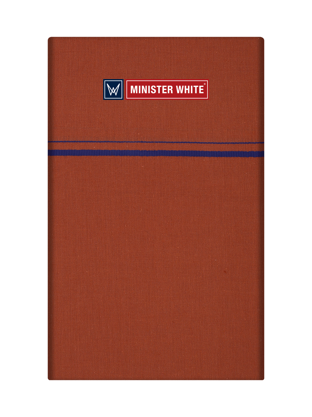 Men's Cotton Dark Kavi Color Single Layered Dhoti with small Assorted Border Bhoomi