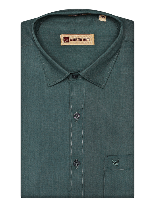 Men's Cotton Green Color Shirt Miracle