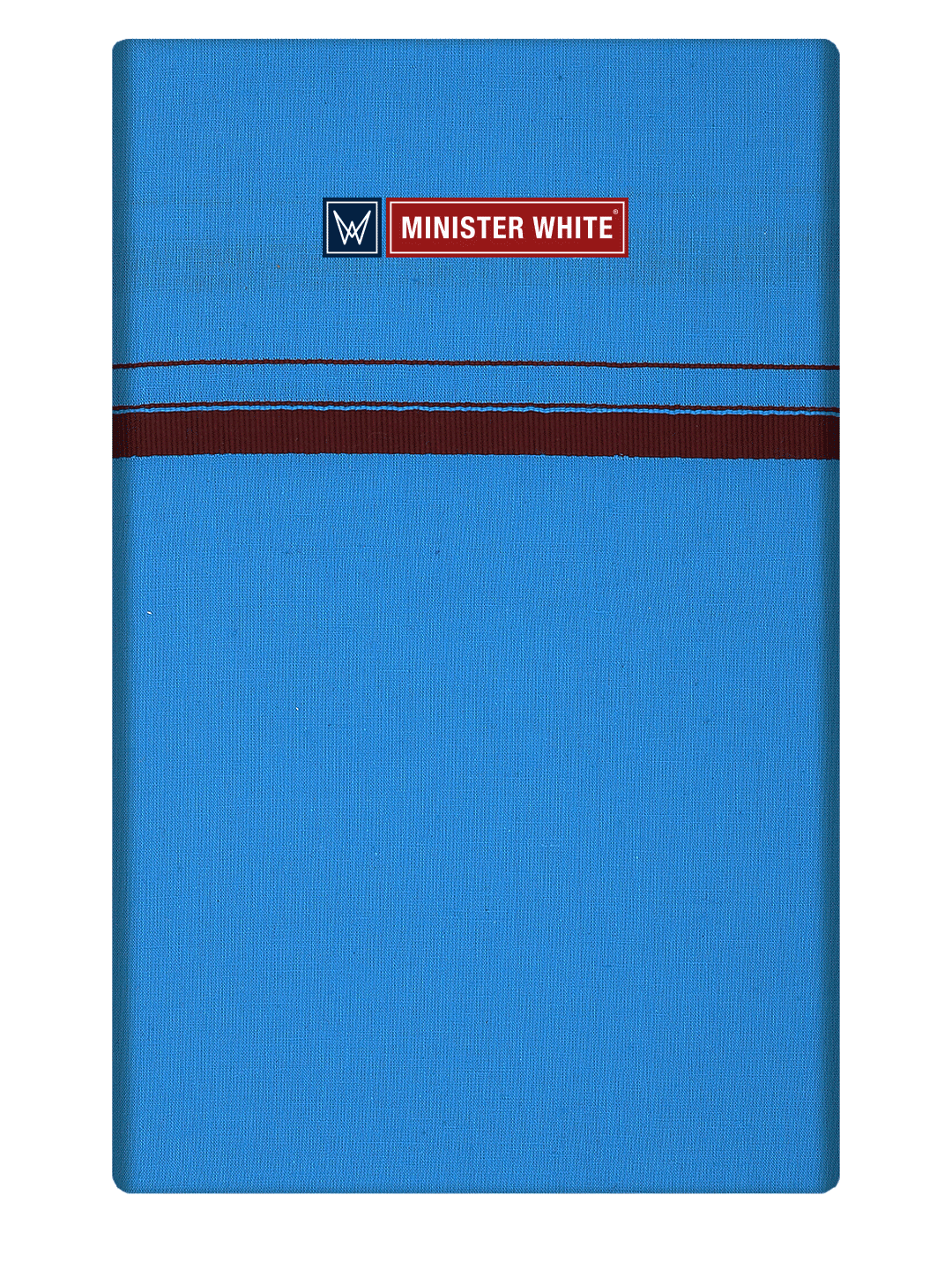 Men's Cotton Light Blue Color Single Layered Dhoti with Assorted Border Harban