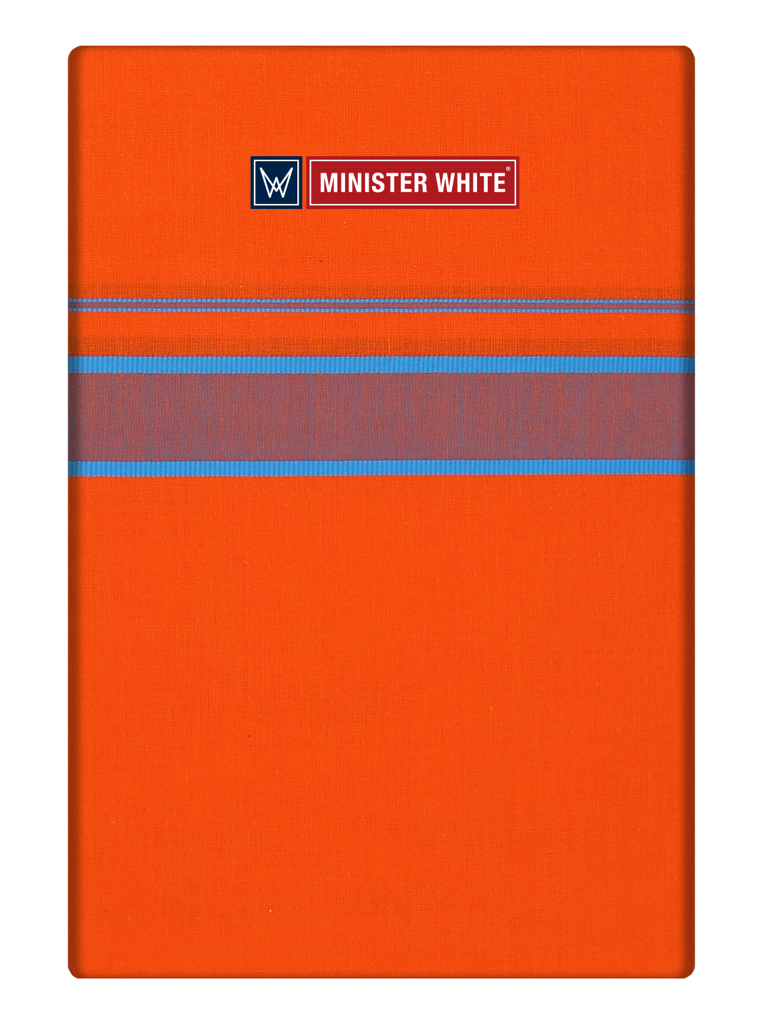 Men's Cotton Light Kavi Color Single Layered Dhoti with Big Assorted Border Govind