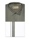 Men's Cotton Light Olive Color Matching Shirt and Dhoti Combo Miracle
