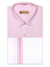 Men's Cotton Light Pink Color Matching Shirt and Dhoti Combo Hazel