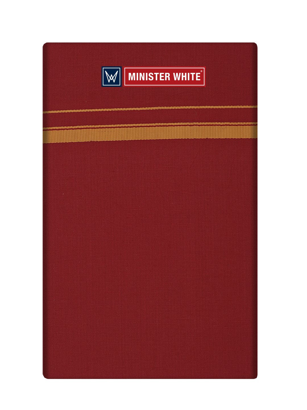 Men's Cotton Maroon Color Single Layered Dhoti with Assorted Border - Harban