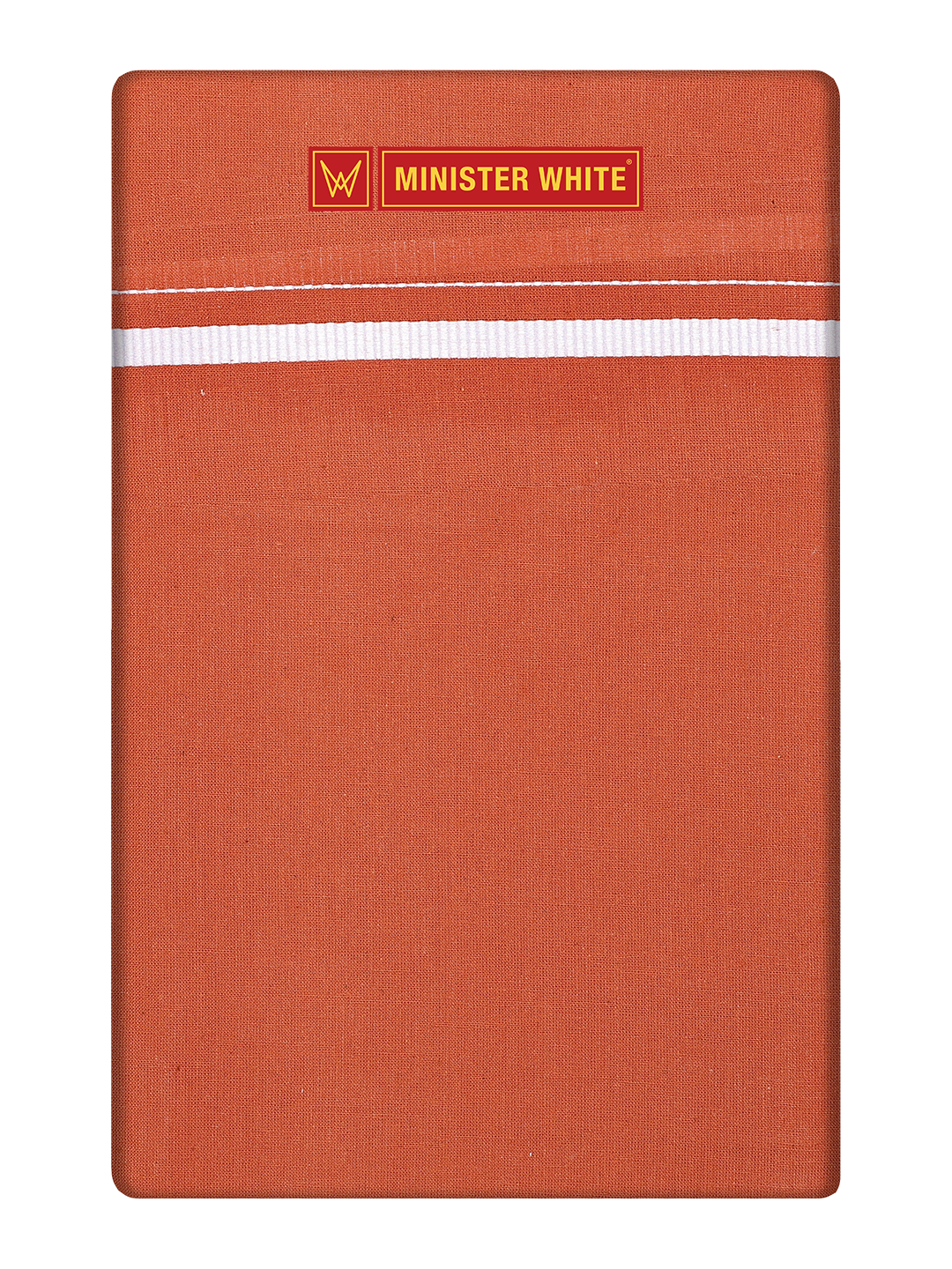 Men's Cotton Medium Kavi Single Layered Dhoti with Assorted Border Karunsagar