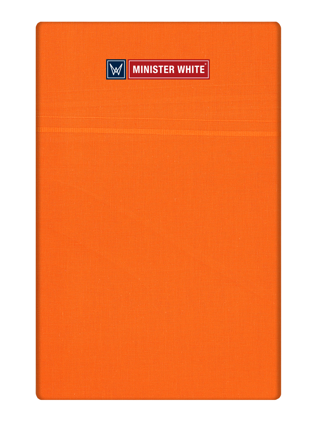 Men's Cotton Orange Color Single Layered Dhoti with Assorted Border Asian