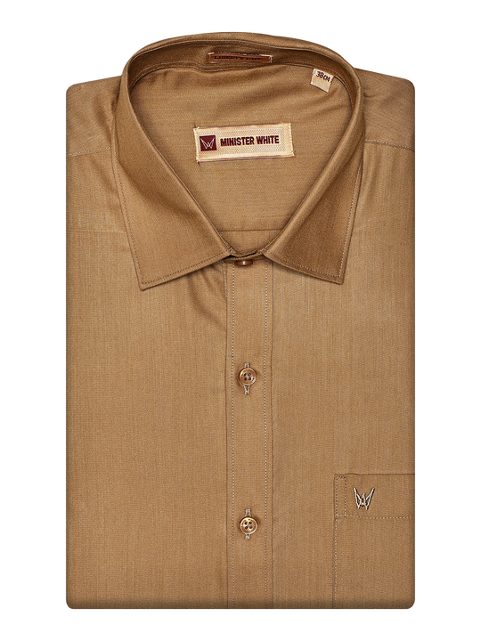 Men's Cotton Sand Color Shirt Miracle