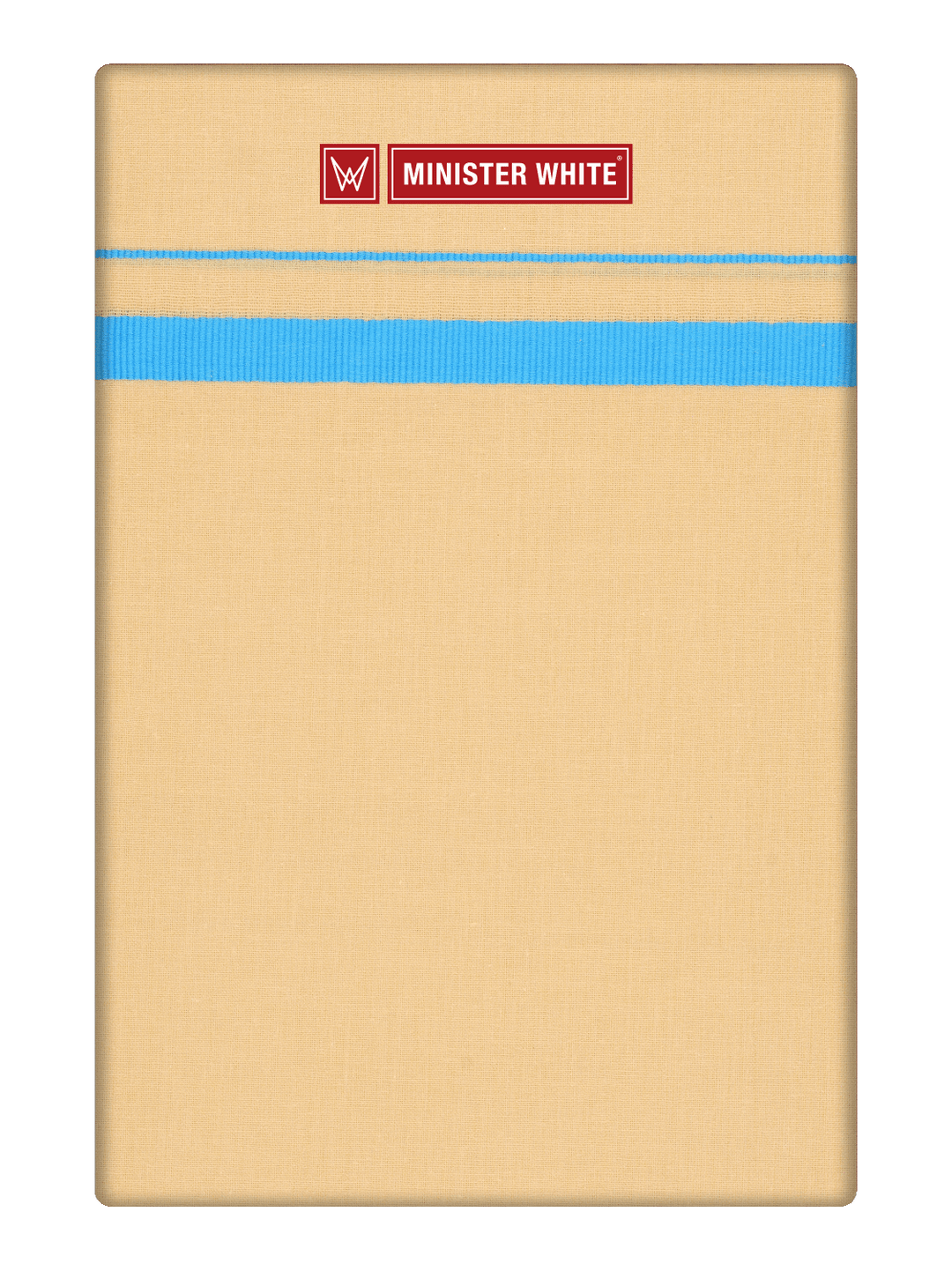 Men's Cotton Sandal Color Single Layered Dhoti with Assorted Border Harban