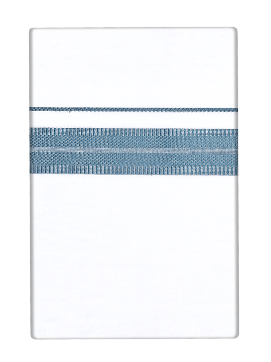 Men's Cotton Teal Color Border Dhoti Miracle