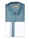 Men's Cotton Teal Color Matching Shirt and Dhoti Combo Miracle