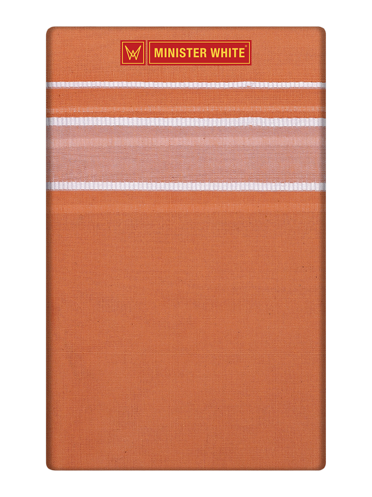 Men's Light Kavi Cotton Single Layered Dhoti with Assorted Border Pambavasa