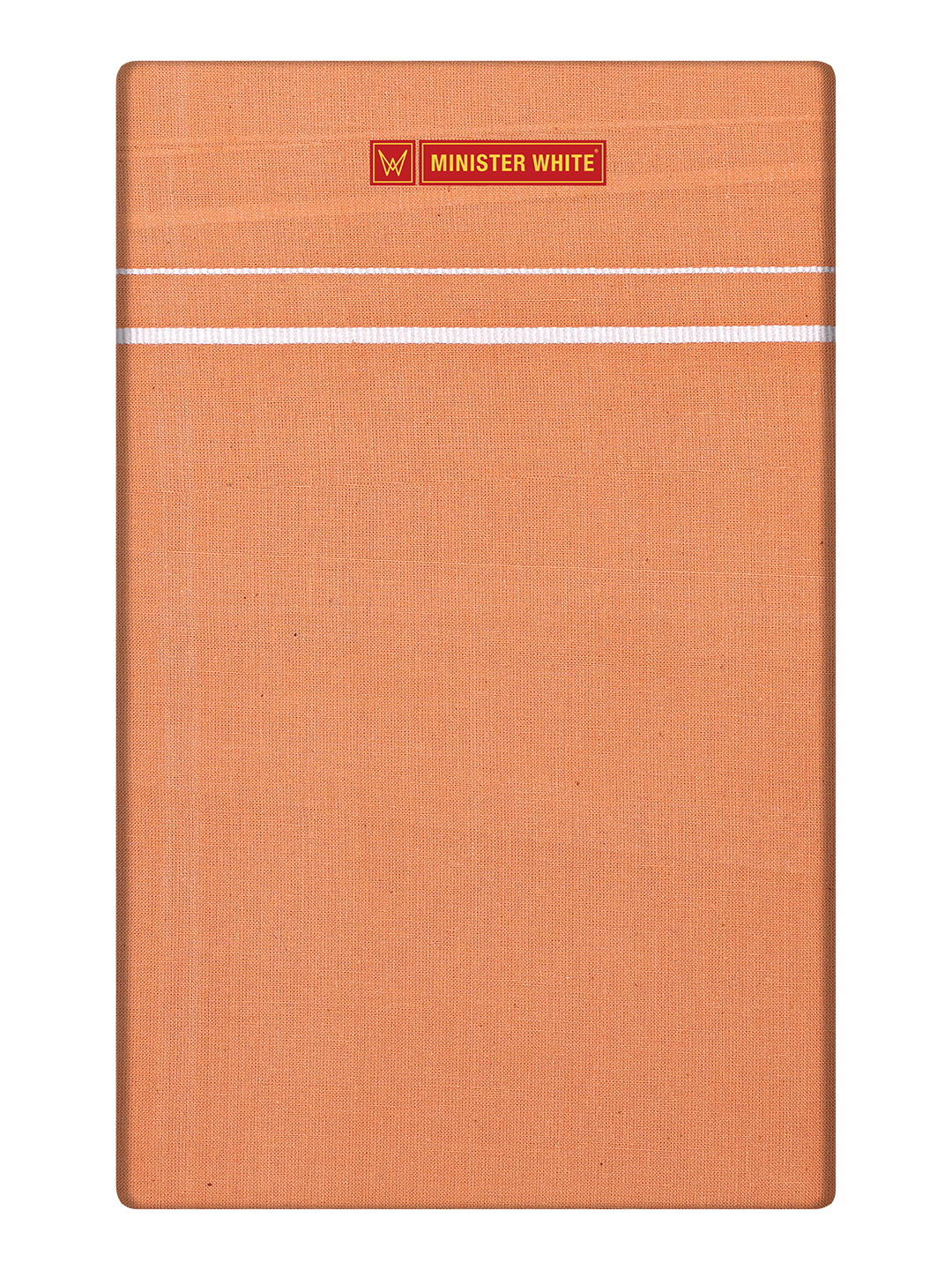 Men's Light Kavi Cotton Single Layered Dhoti with Assorted Border Vanapriyan