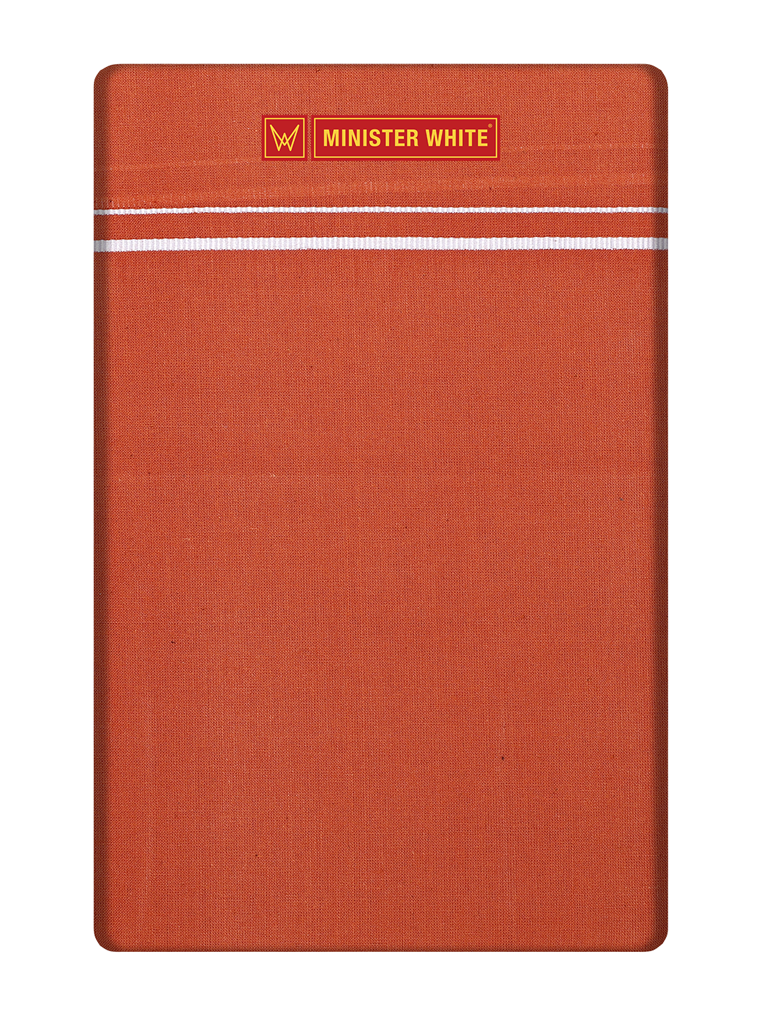 Men's Medium Kavi Cotton Single Layered Dhoti with Assorted Border Vanapriyan