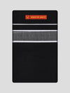 Men's Black Cotton Single Layered Dhoti with White Border Neelimala