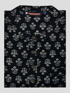 Men's Cotton Black Color Full Sleeves Short Kurta