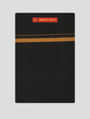Men's Cotton Black Color Single Layered Dhoti with Assorted Border - Harban
