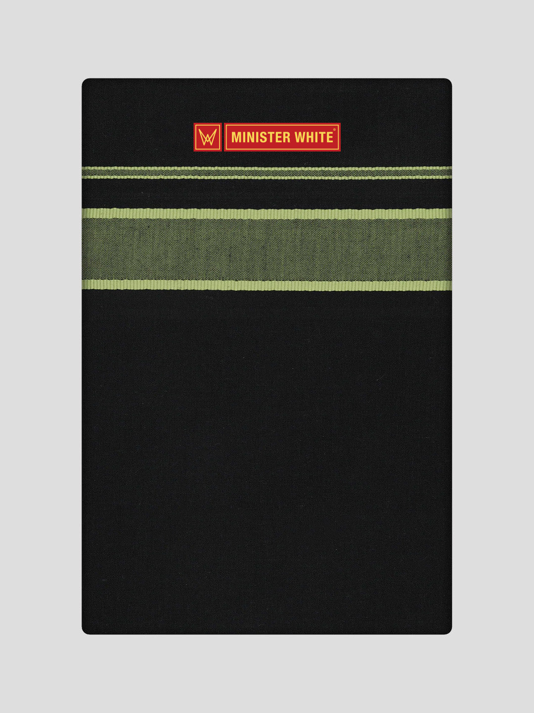 Men's Cotton Black Color Single Layered With Big Assorted Border Dhoti Govind