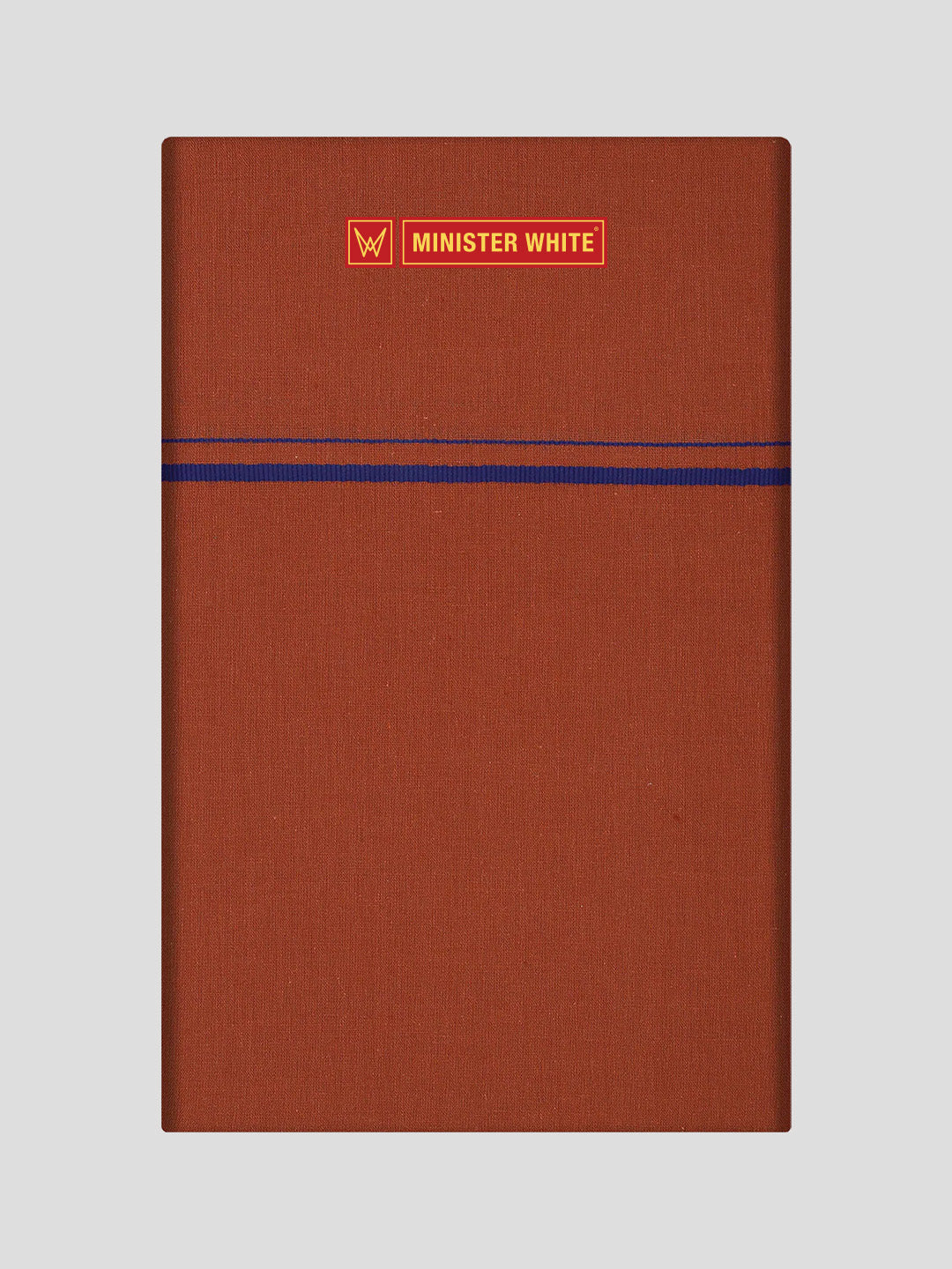 Men's Cotton Dark Kavi Color Single Layered Dhoti with small Assorted Border Bhoomi