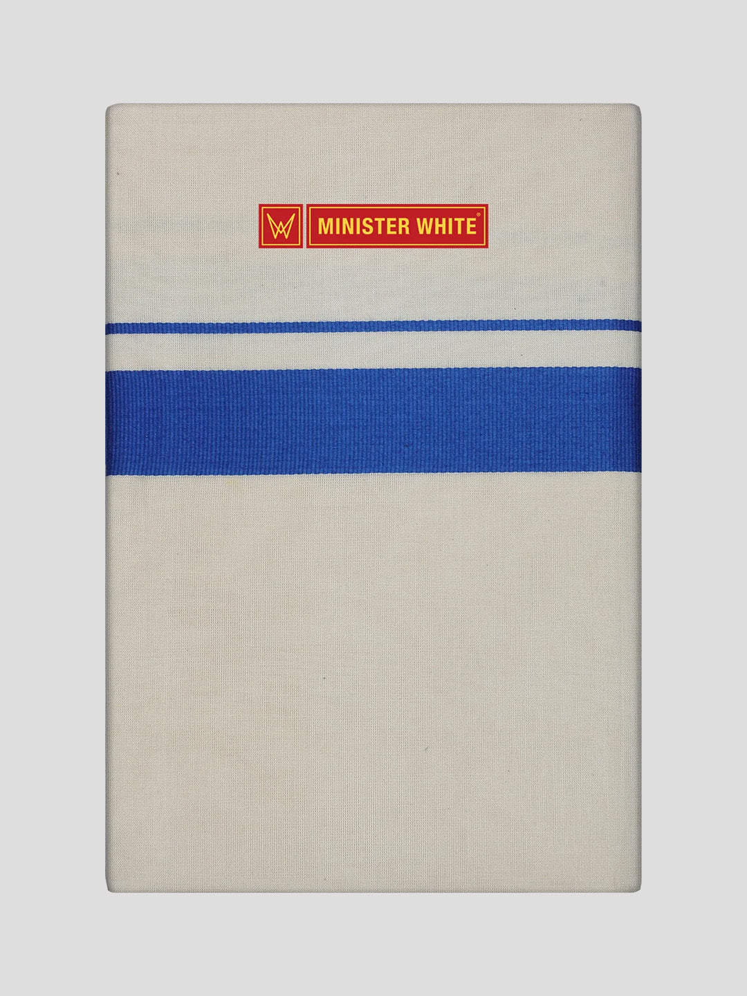 Men's Cotton Kara Blue Fancy Border Double Layer Dhoti Taliparamba