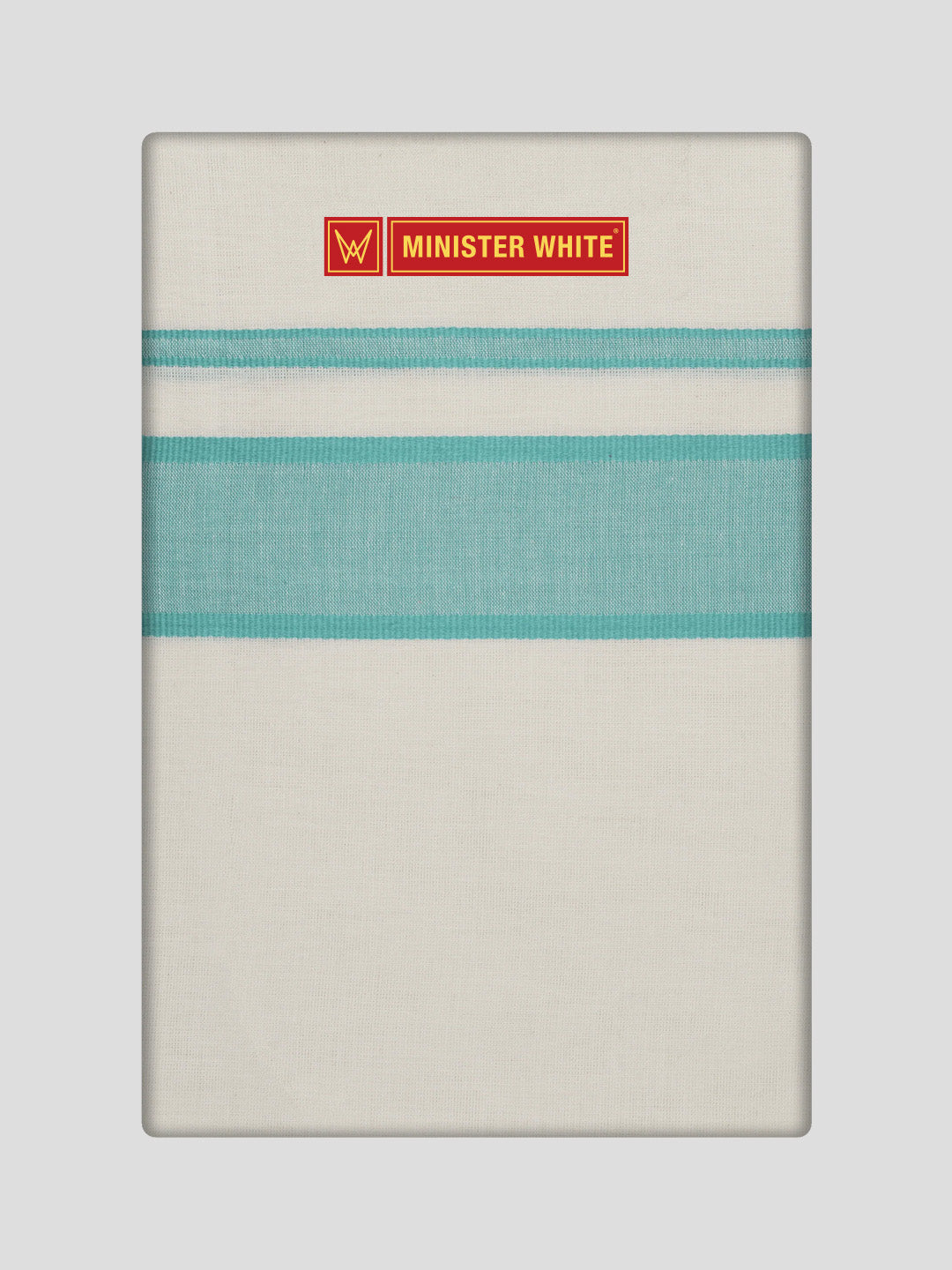 Men's Cotton Kara Blue Fancy Border Double Layer Dhoti Uppala