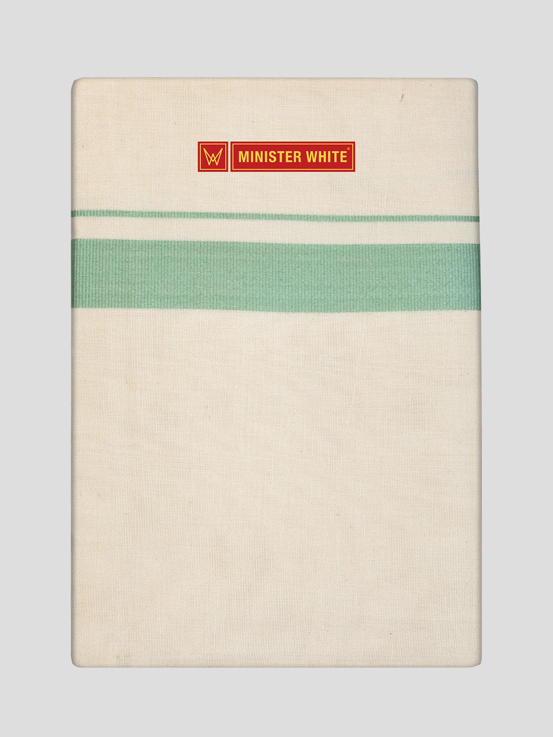 Men's Cotton Kara Light Green Fancy Border Double Layer Dhoti Taliparamba