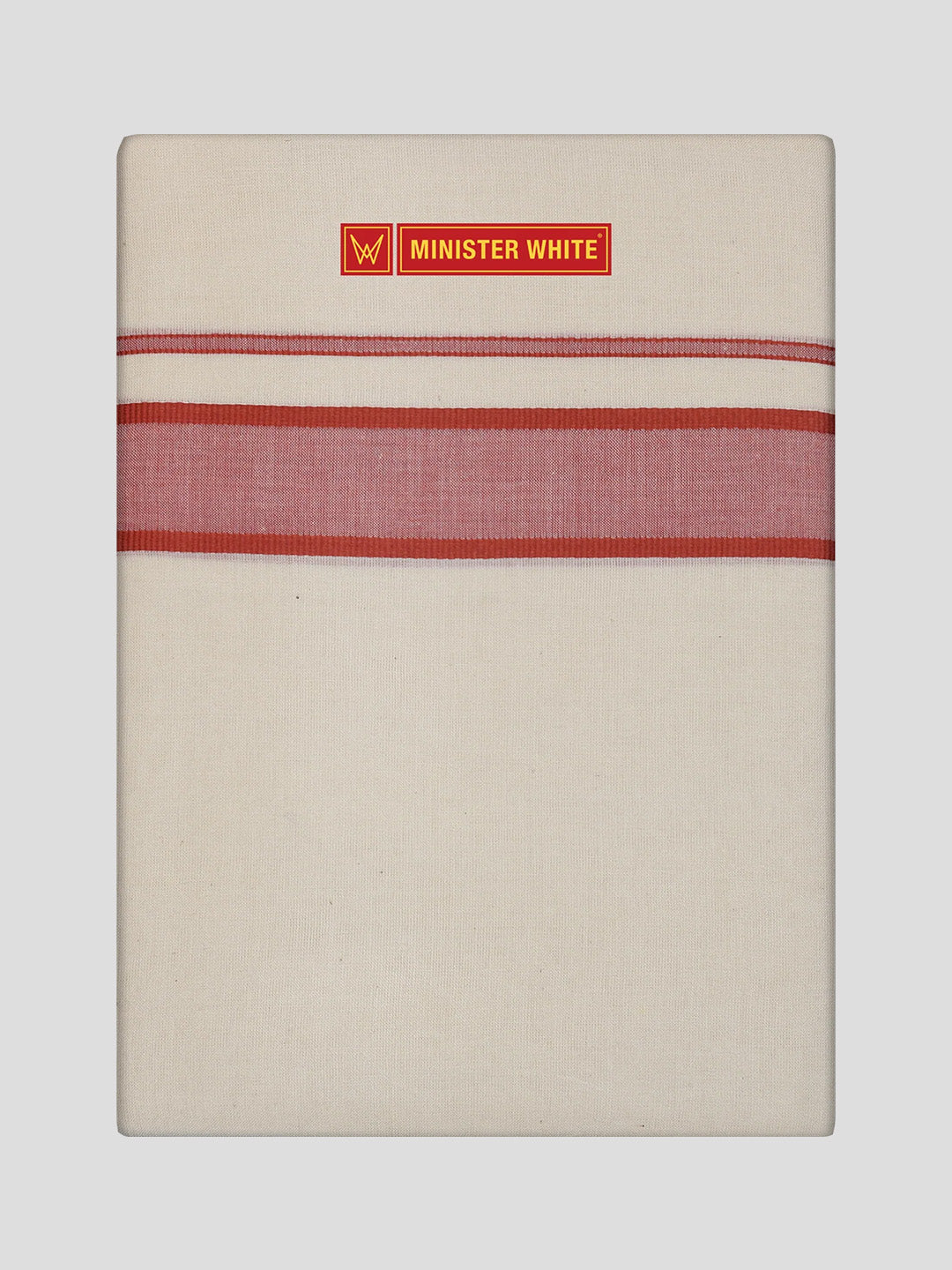 Men's Cotton Kara Rust Fancy Border Double Layer Dhoti Uppala