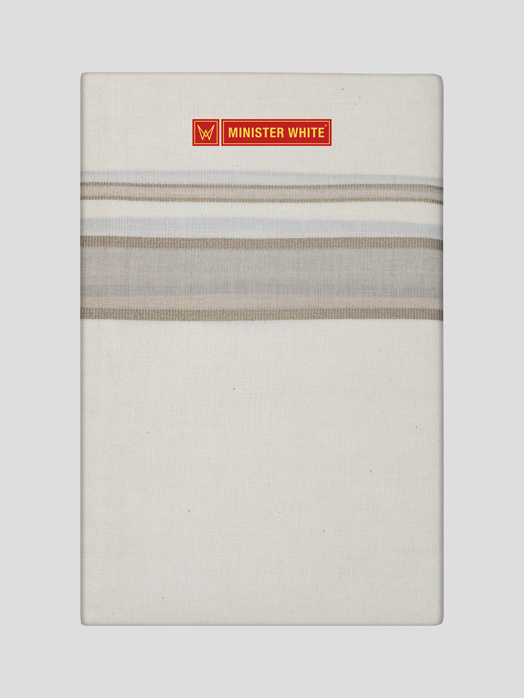 Men's Cotton Kara Stone Fancy Border Double Layer Dhoti Uppala