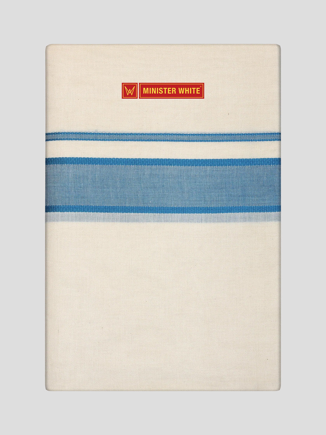 Men's Cotton Kara Teal Fancy Border Double Layer Dhoti Uppala