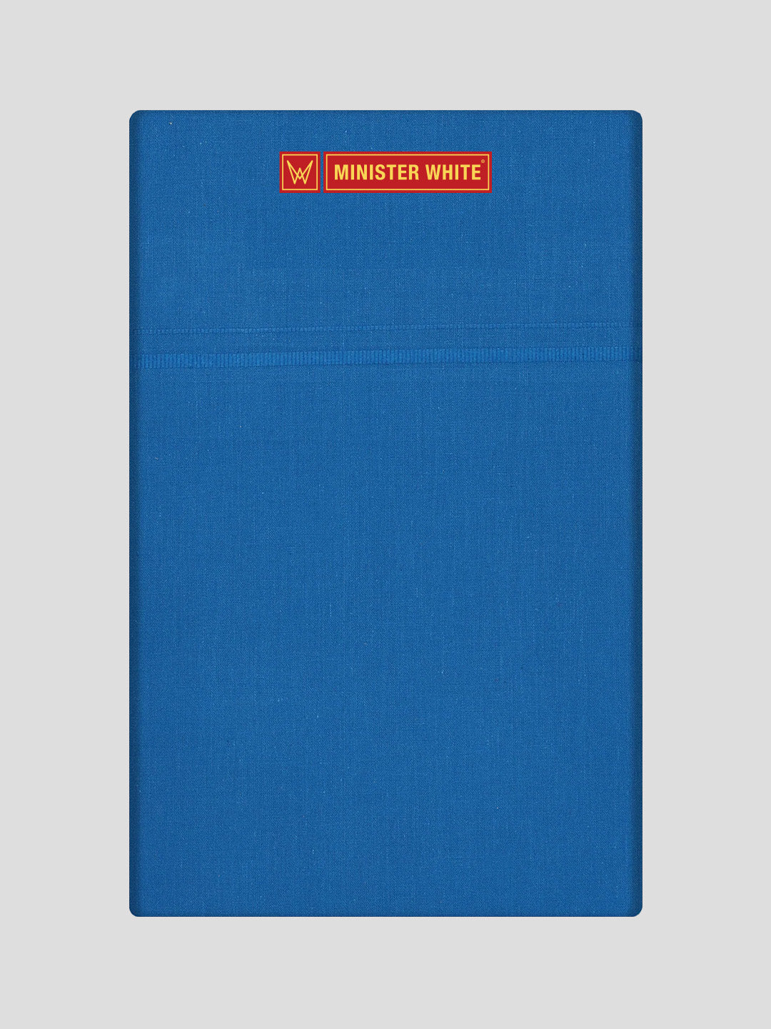 Men's Cotton Light Blue Color Single Layered Dhoti with Assorted Border Asian