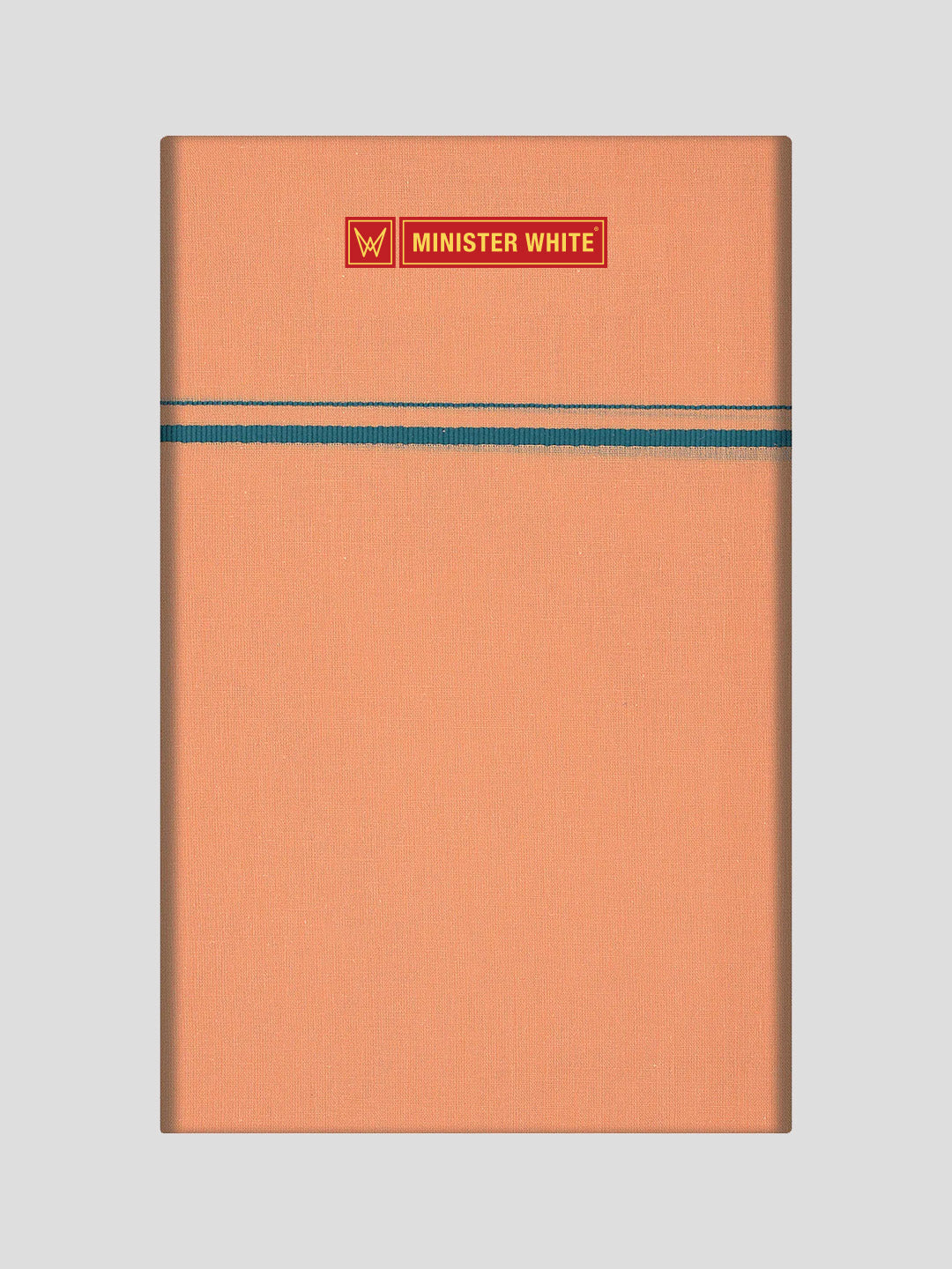 Men's Cotton Light Kavi Color Single Layered Dhoti with Assorted Border Bhoomi