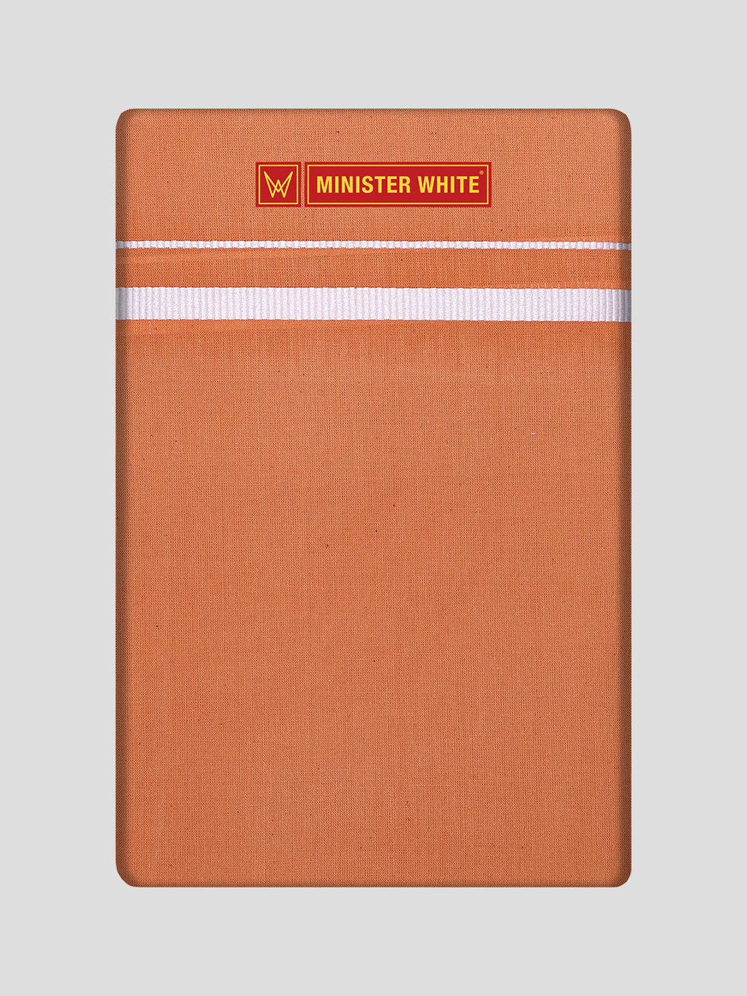 Men's Cotton Light Kavi Single Layered Dhoti with Assorted Border Karunsagar