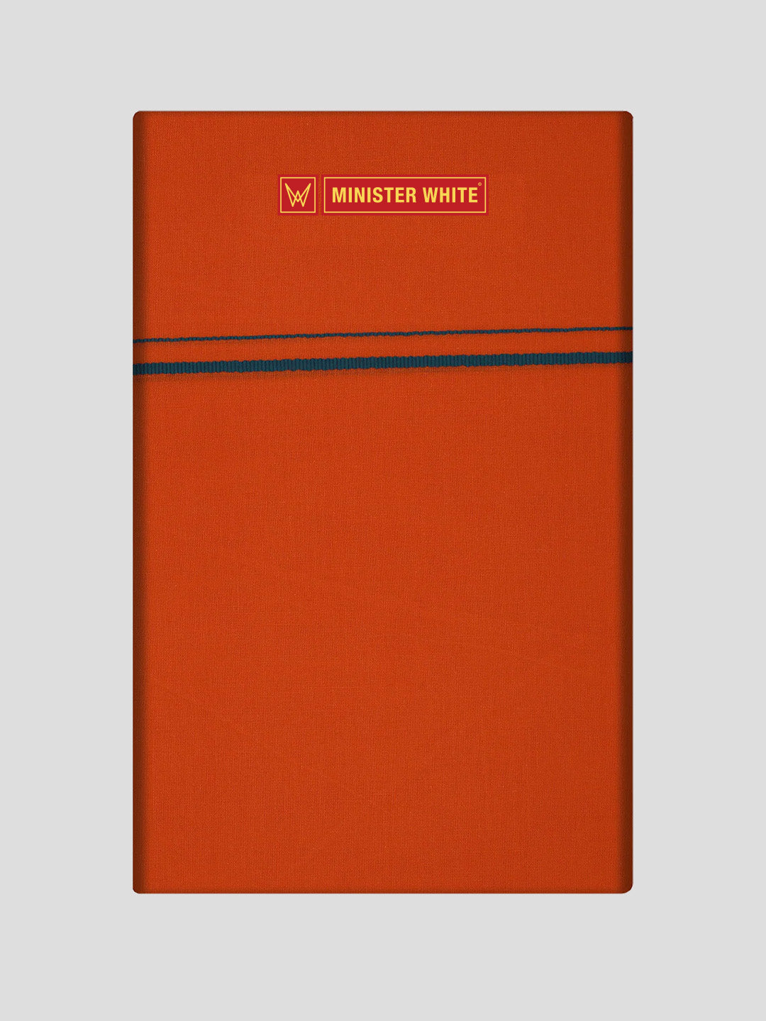 Men's Cotton Orange Color Single Layered Dhoti with Assorted Border Bhoomi