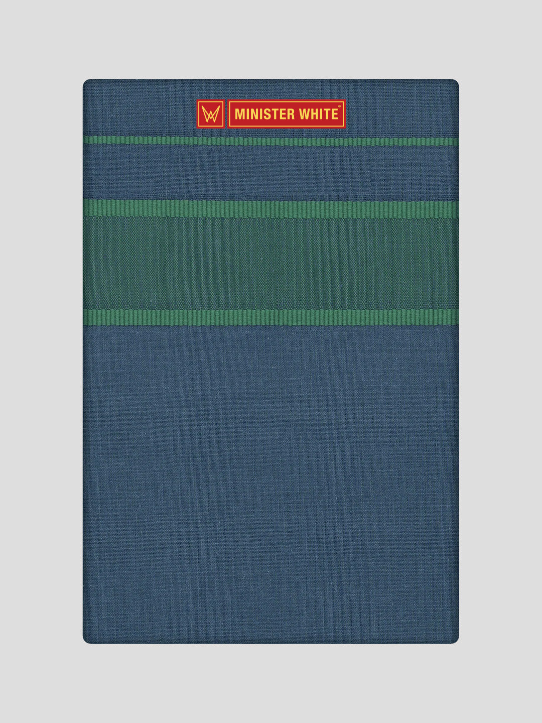 Men's Cotton Peacock Color Single Layered Dhoti with Big Assorted Border Govind