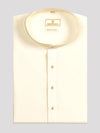 Men's Cotton Regular Fit Full Sleeves Kurta Cream Ethnic