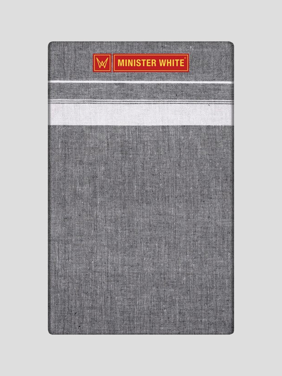 Men's Cotton Single Layered Dhoti with White Border Jason